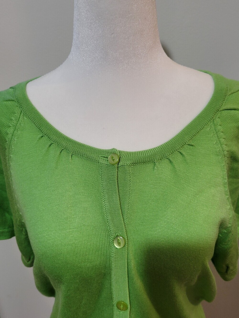 Designers Originals Green Button Up Cardigan Casual Fairy Whimsical M acrylic - Picture 2 of 8
